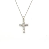 Çelik Kolye - Haç Kolye - Paslanmaz Çelik Kadın Kolye KLY-621 thumbnail 1