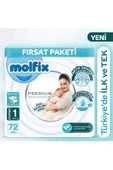 Molfix Premium Fırsat Paketi 1 Beden 72 Adet - 3