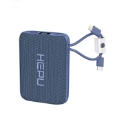 Hepu HP-235 20,000mAh 22.5W  Mavi Sihirli Kablo Powerbank  Hızlı Şarj ve Taşınabilirlik - 1