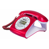 MULTİTEK RETRO CID MASA TELEFONU - Kırmızı - 1