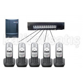 Fortel Z308 3 Harici 5 Dahili PBX Gigaset A415 Kablosuz Telefon Santrali - 1