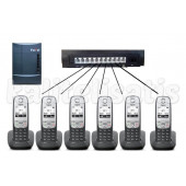 Fortel Z308 3 Harici 6 Dahili PBX Gigaset A415 Kablosuz Telefon Santrali - 1