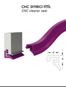 Contacall Cnc Kızak Fitili İthal Tip Cnc Contası 5 Metre Siyah thumbnail 2