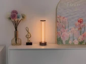 Monozone Manyetik Masa Lambası Abajur Şarjlı Modern Okuma Işığı 3 Modlu Strip Light Dokunmatik Işık - 2