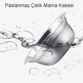 Monozone 3in1 Kedi Köpek Mama Su Kabı Paslanmaz Çelik Mama Kabı Tas Suluk Evcil Hayvan Kasesi(Yeşil) - 6