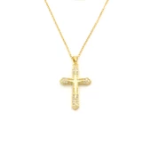 Çelik Kolye - Haç Kolye Altın Kaplama KLY-626 thumbnail 1