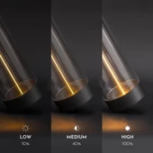 Monozone Manyetik Masa Lambası Abajur Şarjlı Modern Okuma Işığı 3 Modlu Strip Light Dokunmatik Işık - 9