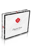 COTTON BOX 1825-CB ELEGANT STRIPE CK SATEN NEVRESIM TAKIMI BEJ - 2
