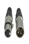 Aux 3 Pin Canon / Xlr Jak Kablo Tipi ( Dişi Erkek Takım) - 1
