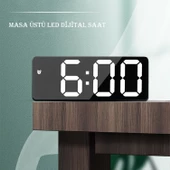 Monozone  Masa Saati Derece Alarm Takvim Pil(Dahil Değildir)+Şarjlı Led Işıklı Dijital - 6