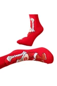 FANCYSOCKS Noel Baba Desenli Dikişsiz A Kalite Öpücük Çorap - 3
