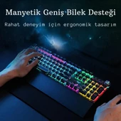 Monozone Aula F2088 Mekanik Klavye Makro Tuşlu Rgb Oyun Klavyesi Mavi Switch Gökkuşağı Aydınlatmalı - 2