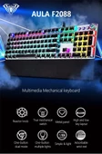 Monozone Aula F2088 Mekanik Klavye Makro Tuşlu Rgb Oyun Klavyesi Mavi Switch Gökkuşağı Aydınlatmalı - 7