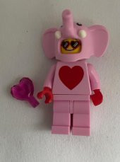Orjinal Lego Minifigür Pink Elephant Figure - 1