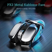 Monozone Mekanik Metal Kablosuz Mouse Böcek Tasarım 1600DPİ Ergonomik Tüm Yüzeyler İçin Sessiz Tıklama - 6