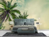 Tropikal Palmiye Ağaç Manzaralı Duvar Kağıdı thumbnail 2