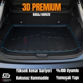 S-Dizayn Volkswagen T-Roc 3D Pro Bagaj Havuzu Üst Bagaj 2019 Üzeri A+ Kalite - 9