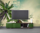 Tropikal Palmiye Ağaç Manzaralı Duvar Kağıdı thumbnail 3