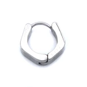 BZ 316L Çelik 5mm Beşgen Halka Küpe UNK-717 - 5