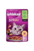 Pouch Tasty Mix Sos Içerisinde Kuzu Etli Tavuklu Ve Havuçlu Yetişkin Konserve Kedi Maması 85 - 1