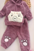 diamondstar mor Kışlık Welsoft Lüx Bebek Takımı - 2
