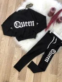 Kız Çocuk Baskılı 6/12 Yaş Eşofman Takım - 1