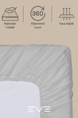 Fitted Yüksek Kaliteli Penye Kumaş Çift Kişilik Lastikli Çarşaf - 3