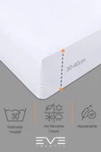 Fitted Yüksek Kaliteli Penye Kumaş Çift Kişilik Lastikli Çarşaf - 10