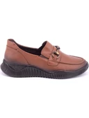 VENÜS 1953830K ORTOPEDİK ESNEK TOKALI KADIN DERİ AYAKKABI thumbnail 5