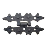Antika Tarz Dekoratif Pirinç Yıldız Menteşe - 84x44 mm, Oksit - 1