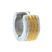 BZ Altın Kaplama Çift Renk Halka Küpe UNK-700 - 1