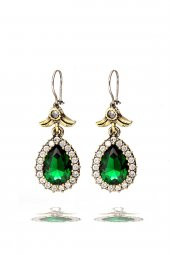 Yeşil Yeşim Zümrüt Taşlı Hürrem Sultan Damla Otantik Gümüş Üçlü Kadın Seti Ayarlanabilir Yüzük - 4