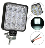 Hsgl Beyaz Işık Sis GÜÇLÜ Far Lambası 16 Led Kare 10 30v 48 Watt off road - 3