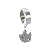 BZ 316L Cerrahi Çelik Maske Model Küpe UNK-667 - 1