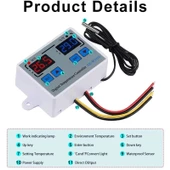 XK-W1010 Dijital Sıcaklık Kontrol Cihazı C/F 220V 10A Termostat Termometre - 6