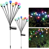 8 Ledli Güneş Enerjili Bahçe Çiti Aydınlatma RGB 1 Adet - 1