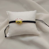 El Yapımı Murano Maneki Neko Şans Kedisi Bileklik - 2