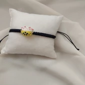 El Yapımı Murano Maneki Neko Şans Kedisi Bileklik - 1
