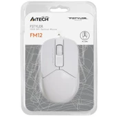 A4-Tech FM12 USB Beyaz Kablolu Optik Mouse 1000 Dpi thumbnail 1