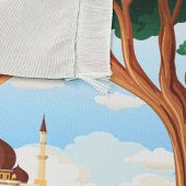 Çocuk Seccadesi Ağaç- Kahve 82×45 cm 110 gr - Tesbih Hediyeli - 5