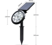 CATA CT 7320 18W Solar Güneş Enerjili Bahçe Armatürü Amber thumbnail 2