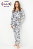DoReMi Mist Flower Uzun Kollu Bayan Pijama Takımı thumbnail 1
