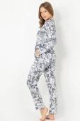 DoReMi Mist Flower Uzun Kollu Bayan Pijama Takımı - 7