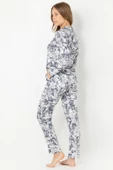 DoReMi Mist Flower Uzun Kollu Bayan Pijama Takımı - 4