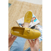 BAMU Günlük Kullanım % 100 Deri Sarı Renk Ortapedik  Bayan Ayakkabı - 2