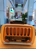 Nostaljik Radyo Yüksek Hassasiyet USB Radyo Bluetooth Özellikli TWS Fonksiyonlu Radyo NS NS-8128BT - 1