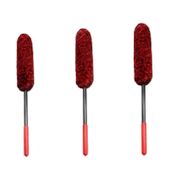 Temizlik Fırçası Ergonomik Sap Oto Jant Egzoz 3 'lü Set Bükülebilen Peluş Detaylı Temizlik Fırçası - 1