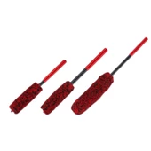 Temizlik Fırçası Ergonomik Sap Oto Jant Egzoz 3 'lü Set Bükülebilen Peluş Detaylı Temizlik Fırçası - 2