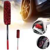 Temizlik Fırçası Ergonomik Sap Oto Jant Egzoz 3 'lü Set Bükülebilen Peluş Detaylı Temizlik Fırçası - 3