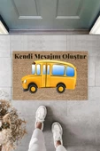 Dijital Baskı Kişiye Özel İç Kapı Dekorasyon Paspas  PS11218 - 3